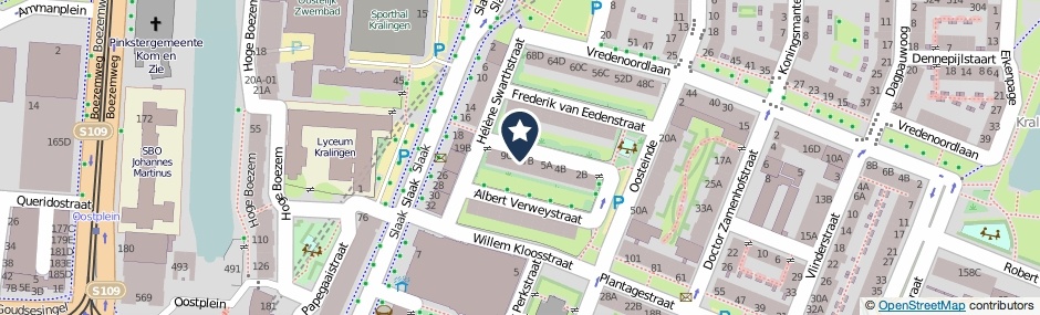 Kaartweergave Herman Gorterstraat 7-B in Rotterdam
