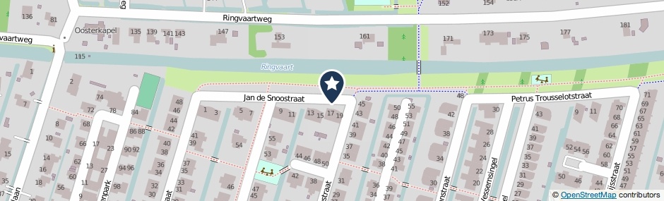 Kaartweergave Jan De Snoostraat in Rotterdam
