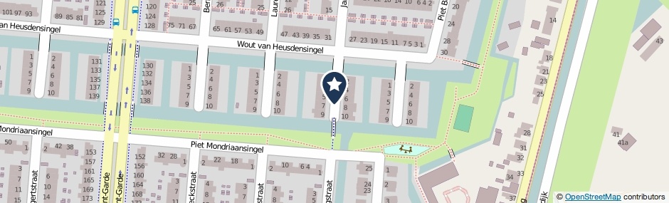Kaartweergave Jef Laststraat in Rotterdam