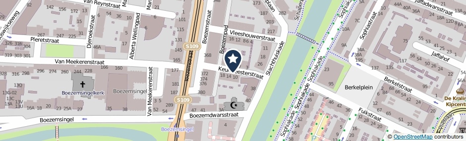Kaartweergave Keurmeesterstraat in Rotterdam