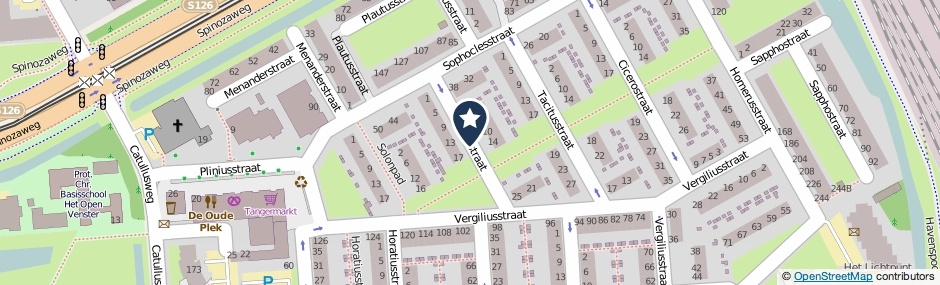 Kaartweergave Liviusstraat in Rotterdam
