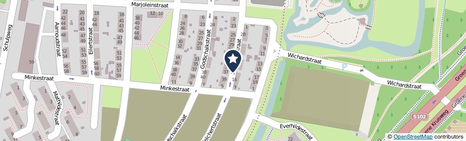 Kaartweergave Melchertstraat in Rotterdam