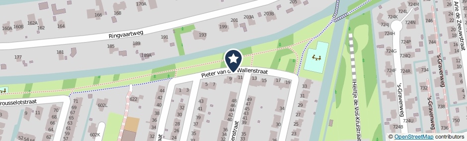 Kaartweergave Pieter Van Der Wallenstraat in Rotterdam