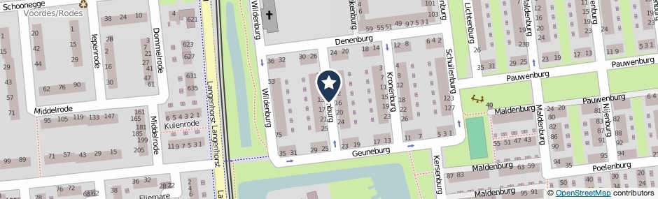 Kaartweergave Ringelenburg in Rotterdam