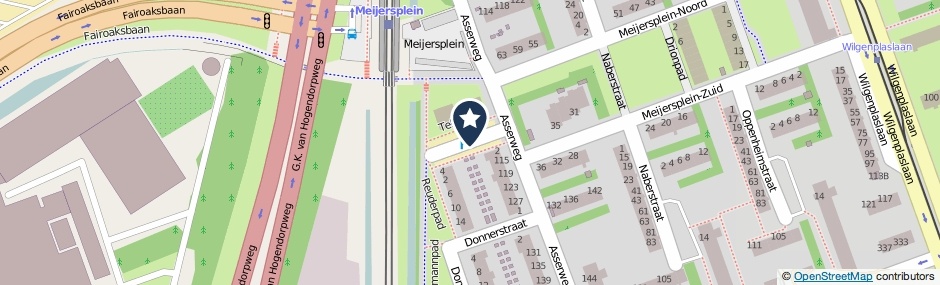 Kaartweergave Teltinghof in Rotterdam