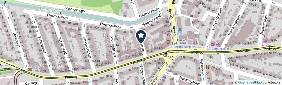 Kaartweergave Topaasstraat in Rotterdam
