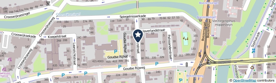Kaartweergave Van Galenstraat in Rotterdam