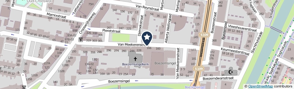 Kaartweergave Van Meekerenstraat in Rotterdam