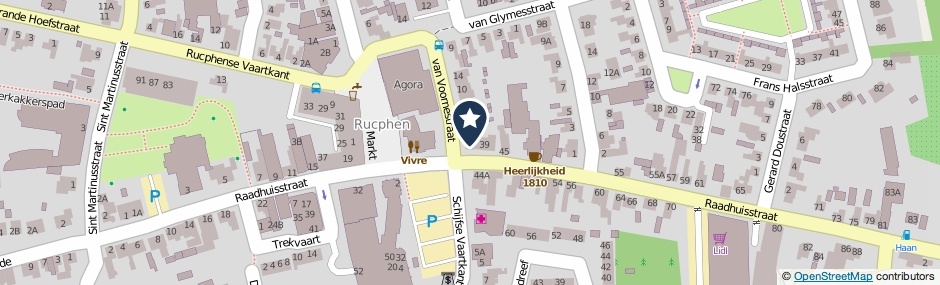 Kaartweergave Raadhuisstraat 35 in Rucphen