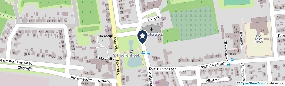 Kaartweergave Deken Holtkampstraat in S-Heerenhoek