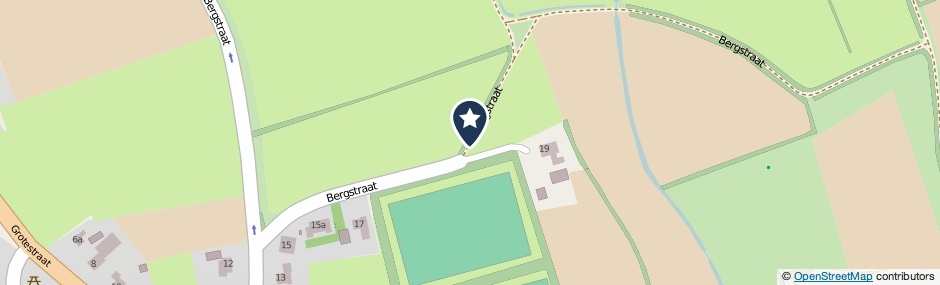 Kaartweergave Bergstraat in Sambeek