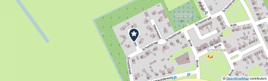 Kaartweergave Kooibos in Scheerwolde