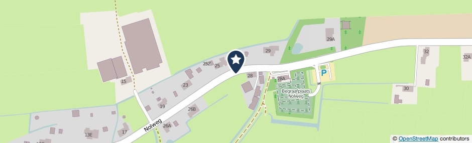 Kaartweergave Nolweg in Schelluinen