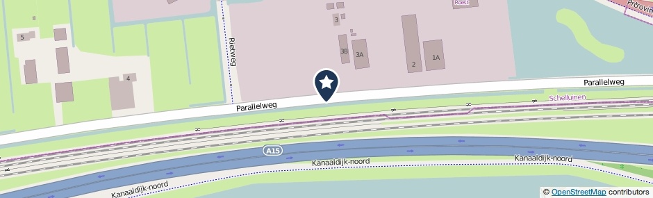 Kaartweergave Parallelweg in Schelluinen