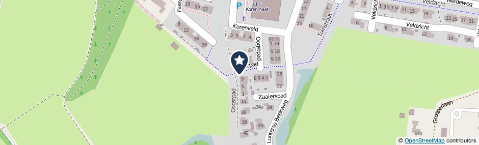 Kaartweergave Zaaierspad in Scherpenzeel (Gelderland)