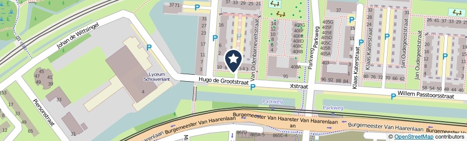 Kaartweergave A R Falckstraat in Schiedam