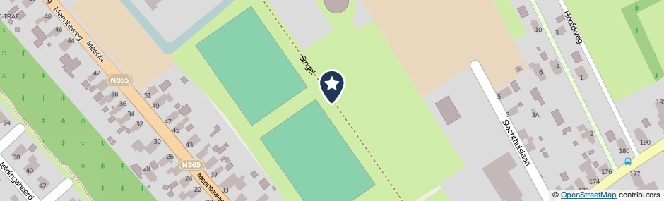 Kaartweergave Singel in Schildwolde