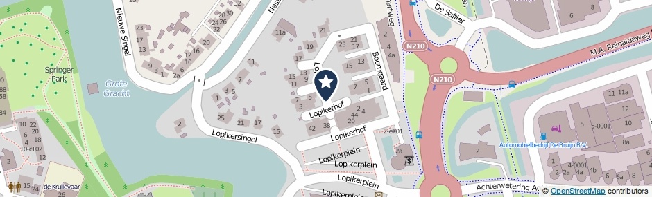 Kaartweergave Lopikerhof in Schoonhoven