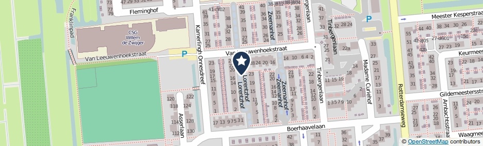 Kaartweergave Lorentzhof in Schoonhoven