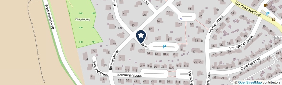 Kaartweergave Clovisstraat in Simpelveld