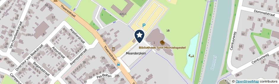 Kaartweergave Meanderplein in Sint-Michielsgestel