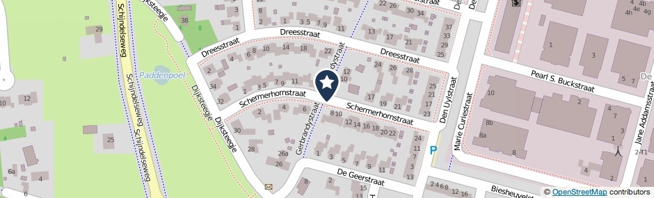 Kaartweergave Schermerhornstraat in Sint-Oedenrode
