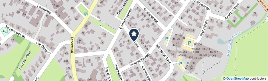 Kaartweergave Comestraat in Sint Anthonis