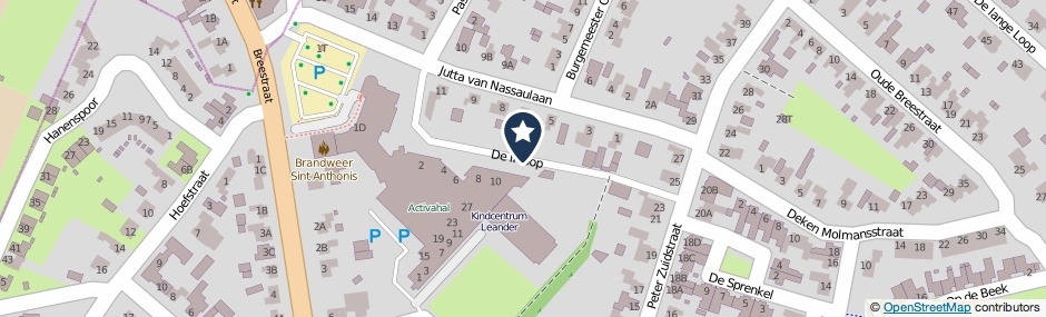 Kaartweergave De Inloop in Sint Anthonis