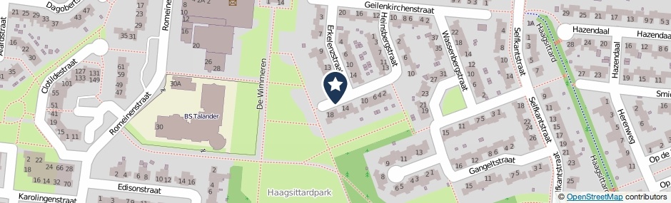 Kaartweergave Huckelhovenstraat in Sittard