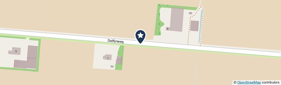 Kaartweergave Dolfijnweg in Slootdorp