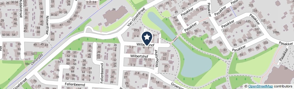 Kaartweergave Wilbertshof in Someren