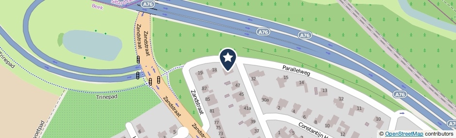 Kaartweergave Parallelweg 17 in Spaubeek