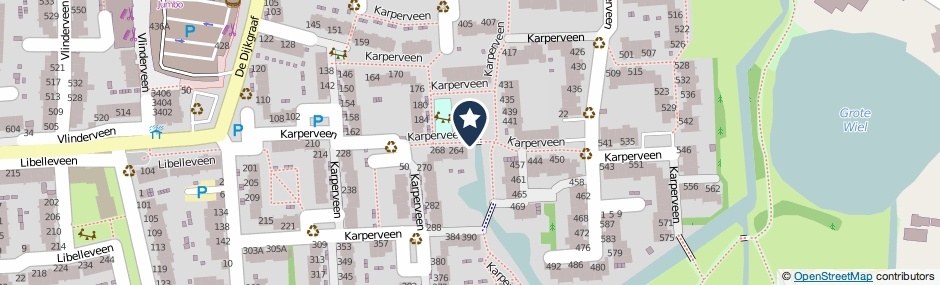 Kaartweergave Karperveen in Spijkenisse
