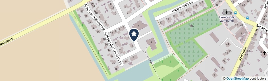 Kaartweergave Kolff Van Oosterwijkstraat in Stad Aan 'T Haringvliet