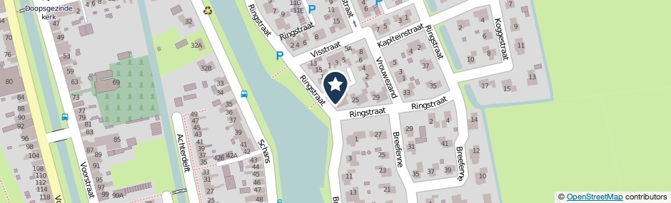 Kaartweergave Ringstraat 21 in Stavoren