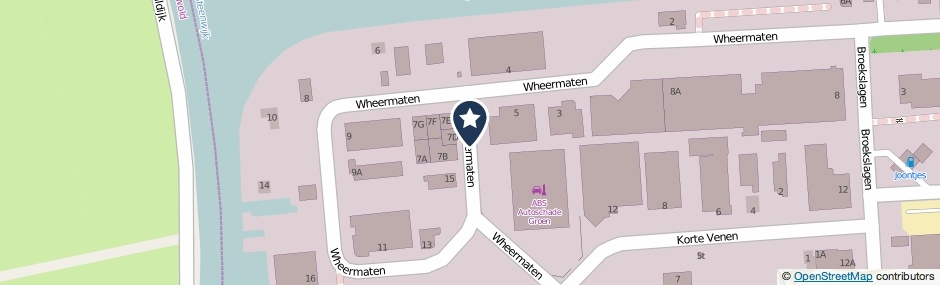 Kaartweergave Wheermaten in Steenwijk