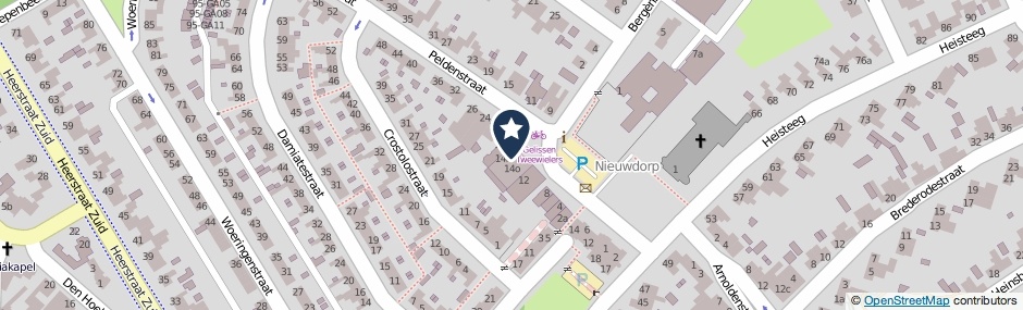 Kaartweergave Peldenstraat 14-E in Stein