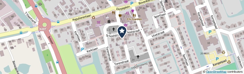 Kaartweergave Schoolstraat 21 in Stolwijk