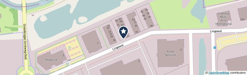 Kaartweergave Lingewei 39 in Tiel