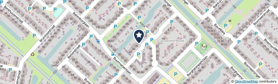 Kaartweergave Beuningenstraat 31 in Tilburg