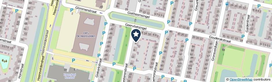 Kaartweergave Geesterenstraat 2 in Tilburg
