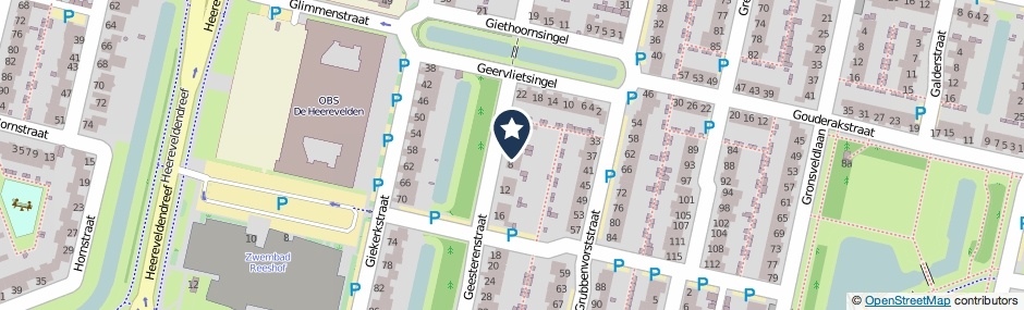 Kaartweergave Geesterenstraat 6 in Tilburg