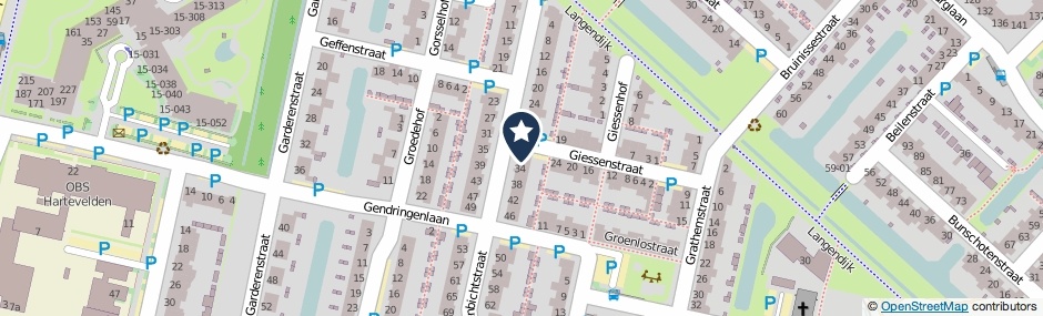 Kaartweergave Grevenbichtstraat 32 in Tilburg