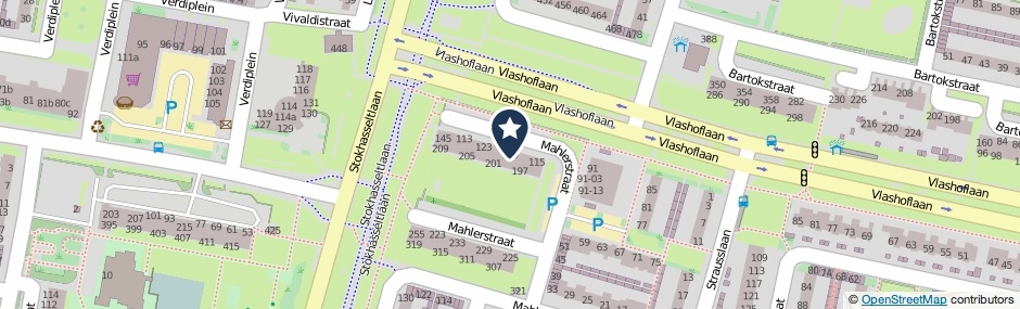 Kaartweergave Mahlerstraat 119 in Tilburg