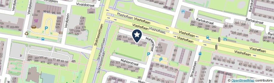 Kaartweergave Mahlerstraat 135 in Tilburg