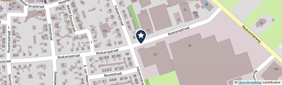 Kaartweergave Boskampstraat in Tubbergen