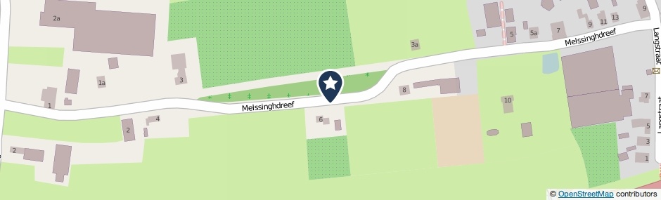 Kaartweergave Melssinghdreef in Tuil