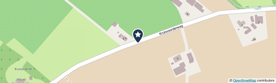 Kaartweergave Kruisvoorderweg in Twello