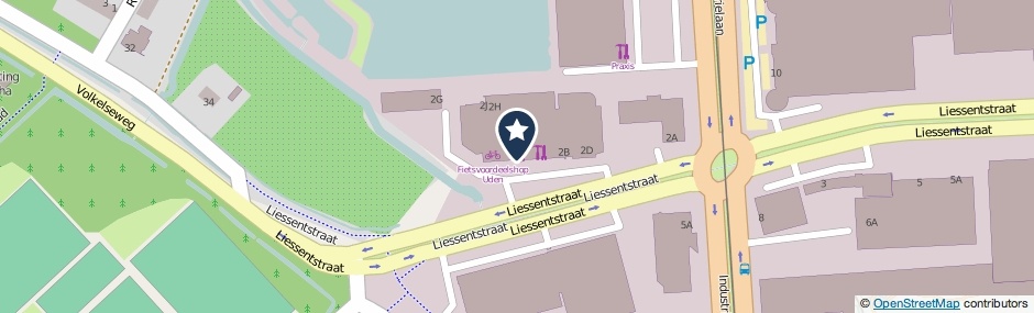 Kaartweergave Liessentstraat 2-E in Uden