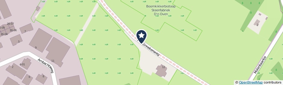 Kaartweergave Van Ginnekenweg in Udenhout